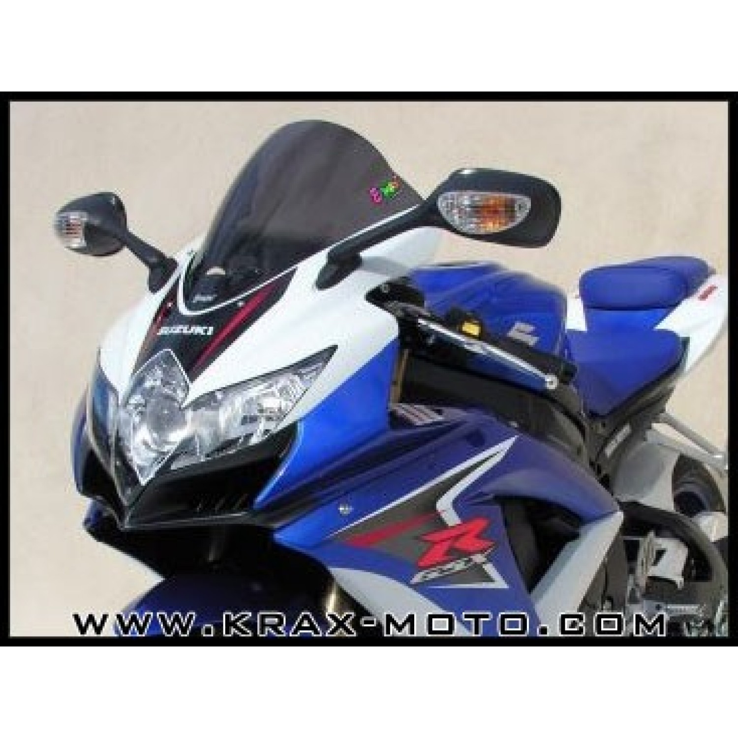 Bulle pour Suzuki Gsxr 600/750 Double Courbure Bleue