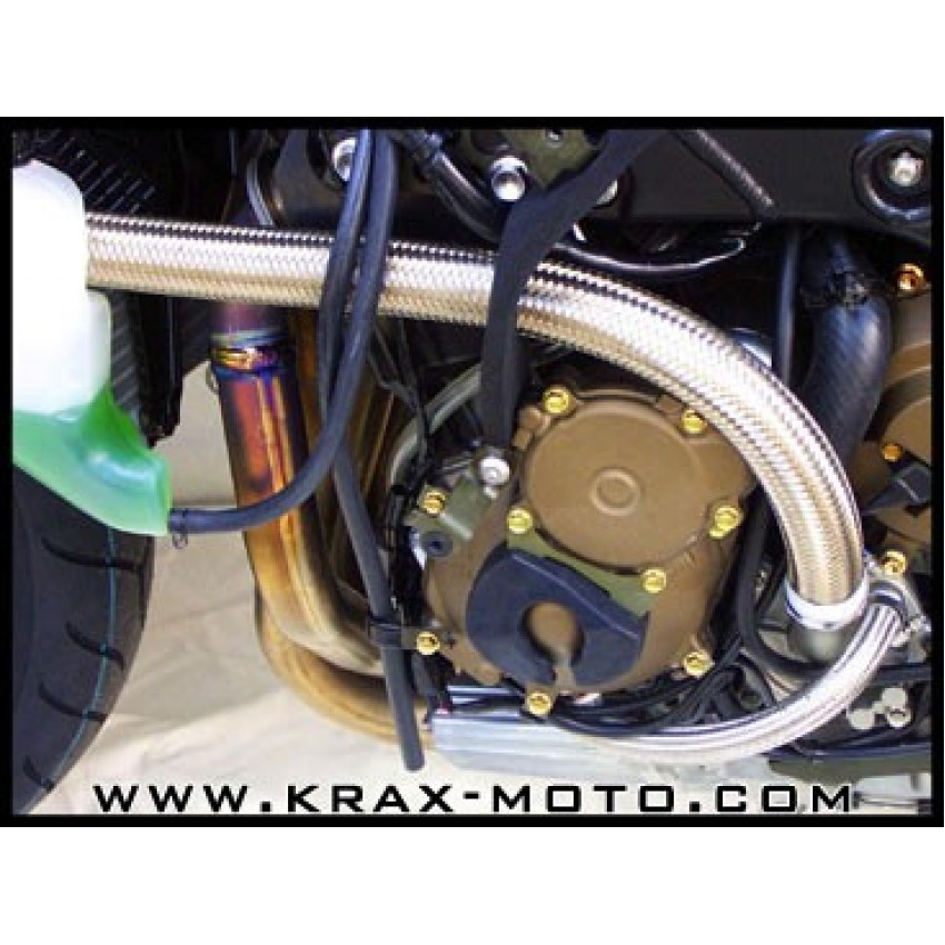 Durites radiateur d'huile Inox 2004-2005 - ZX10 R - Kawasaki