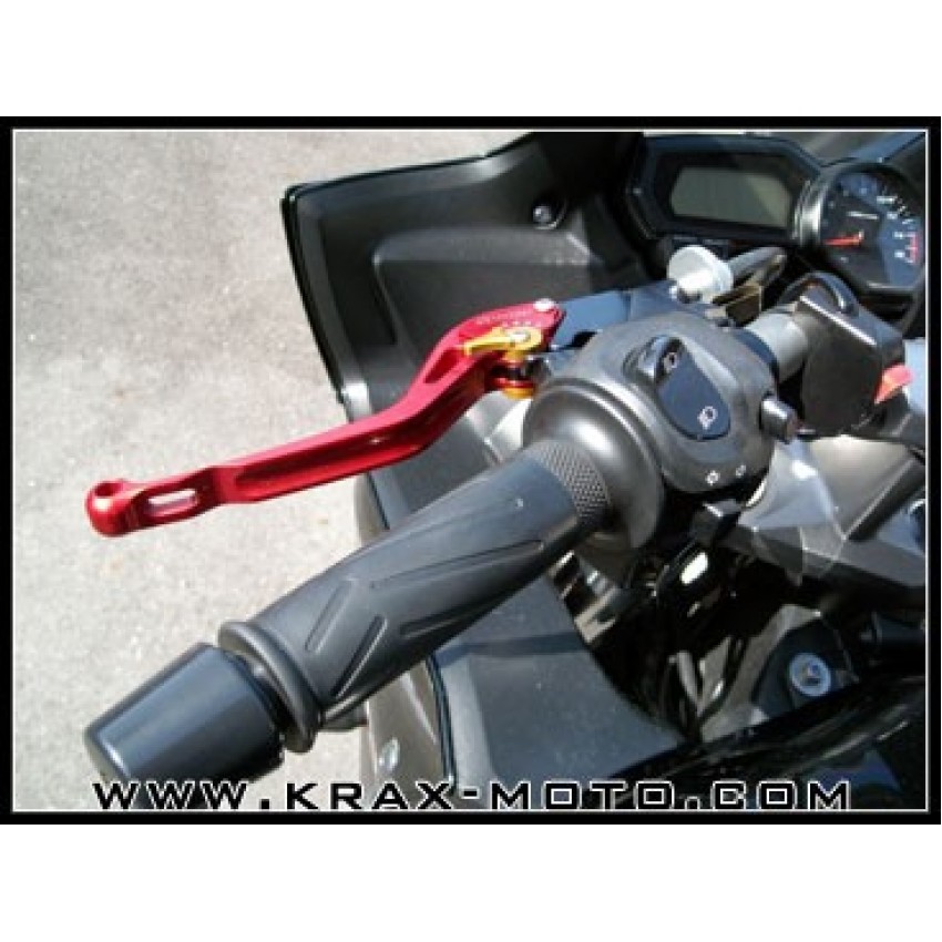 AVDB-moto Paire De Leviers Courts Compatible Avec Honda VFR 750, Carat 1991-1997, VFR 800 VTEC 2002-2013, VFR 800F 2014-2018 (Noir/Bleu