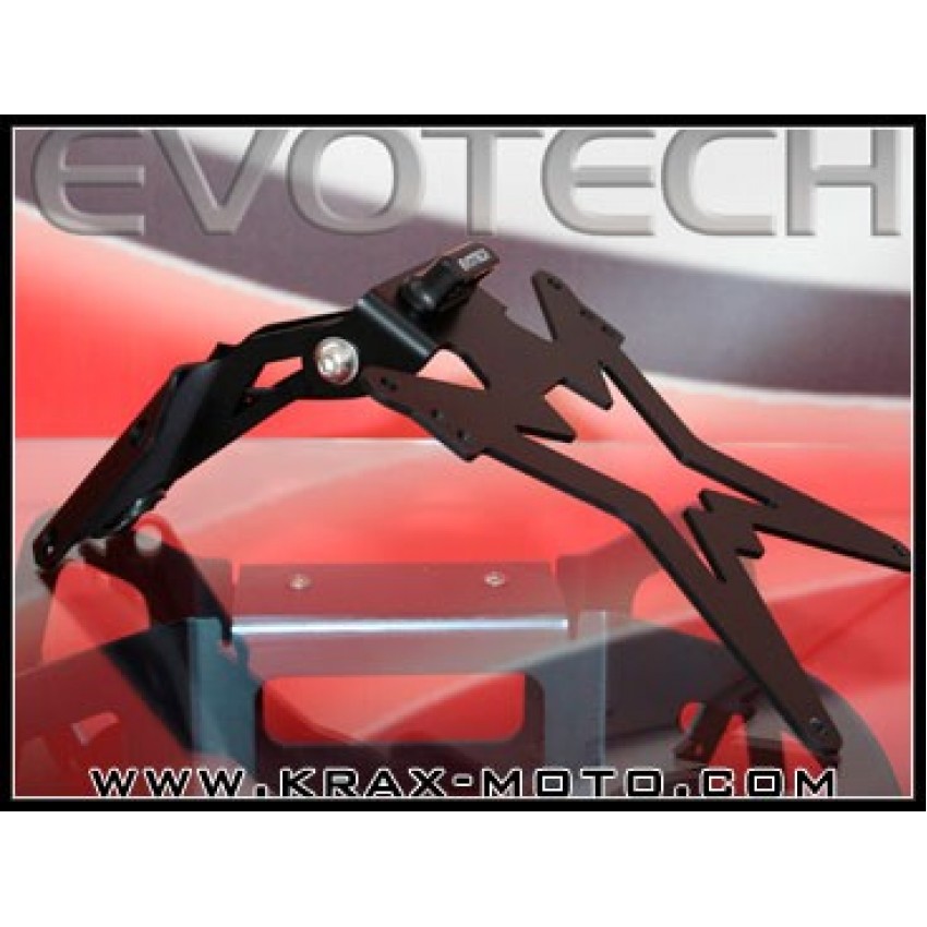 Support de plaque Evotech 1100 2007-12 - Hypermotard - Ducati