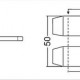 Supports de clignotants GSG Alu Longueur 68mm