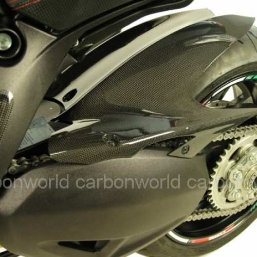 Garde boue arrière carbone "Carbon World" - Diavel - Ducati