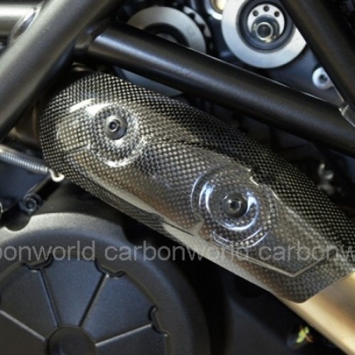Protection d'échappement carbone - Diavel - Ducati
