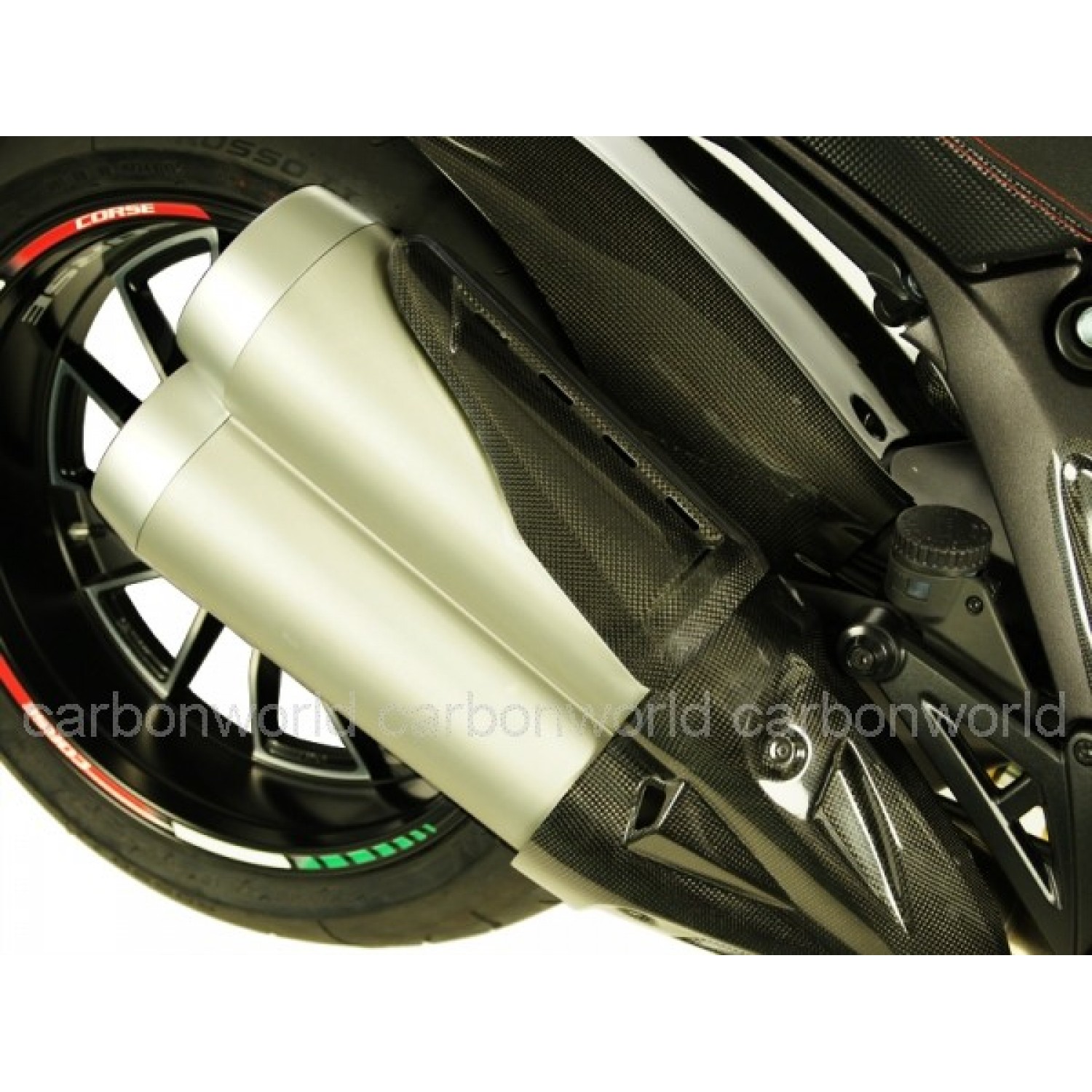 Pare chaleur de silencieux carbone - Diavel - Ducati - Krax-Moto
