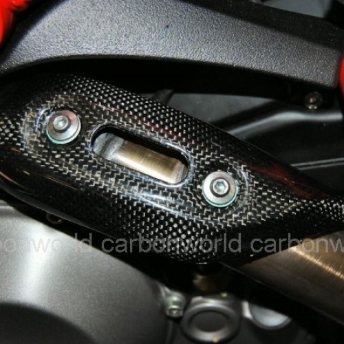 Pare chaleur Av. carbone - Monster 696 796 1100 - Ducati