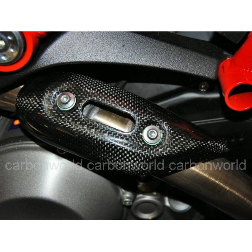 Pare chaleur Av. carbone - Monster 696 796 1100 - Ducati
