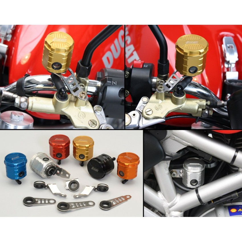 Kit 3 bocaux Alu GSG Monster S2R / 1000 - Ducati