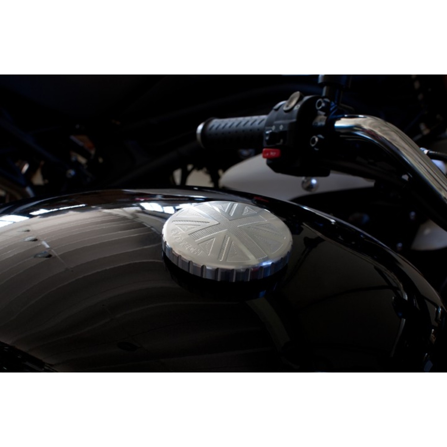 Bouchon de Réservoir D'essence Noir pour Moto