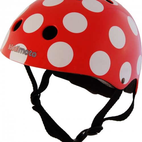 Casque Kiddimoto Red & Dotty