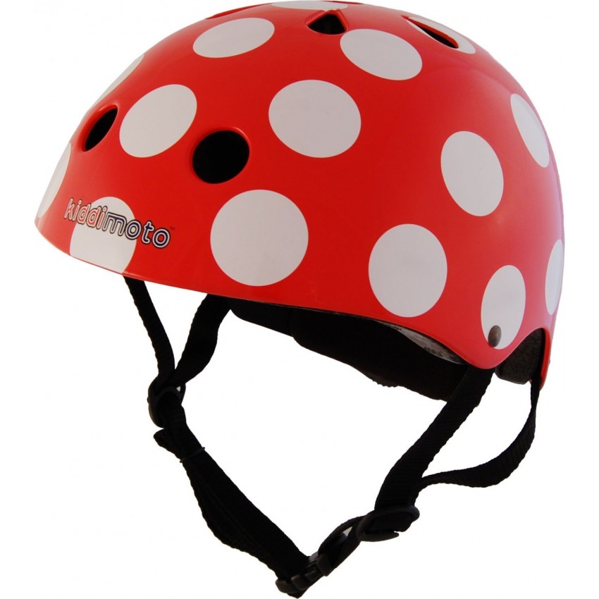 Casque Kiddimoto Red & Dotty