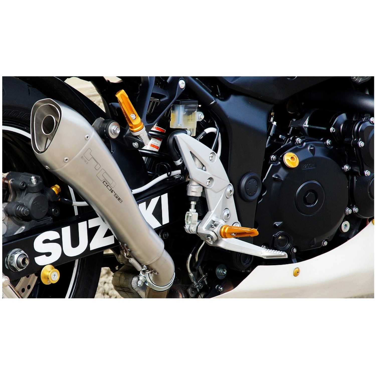 Motorrad Auspuff Hp Corse Suzuki GSR 750 Hydroform Black 