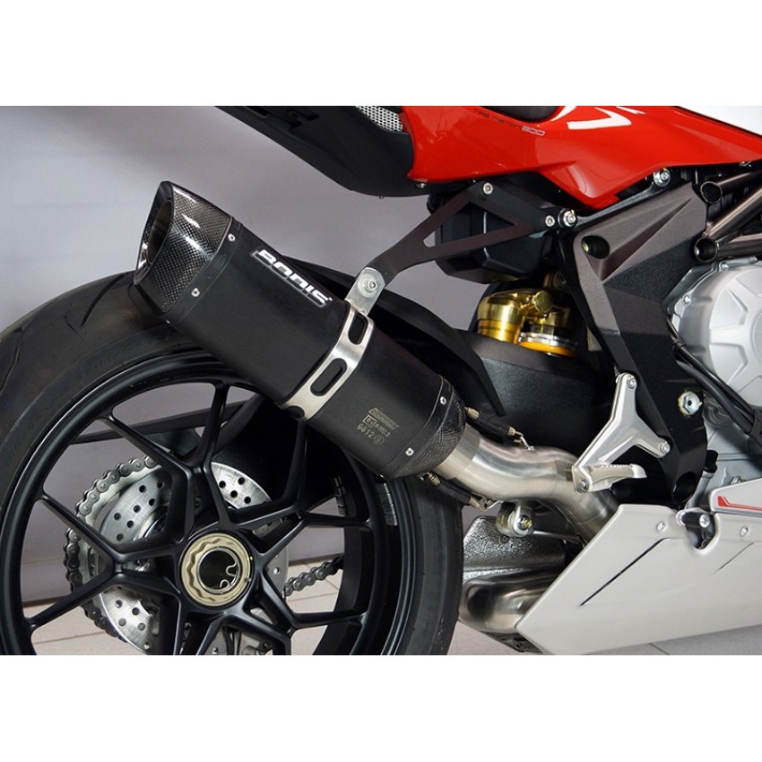 Silencieux Bodis P-Tec II + décatalyseur -F3 675/800 - MV Agusta