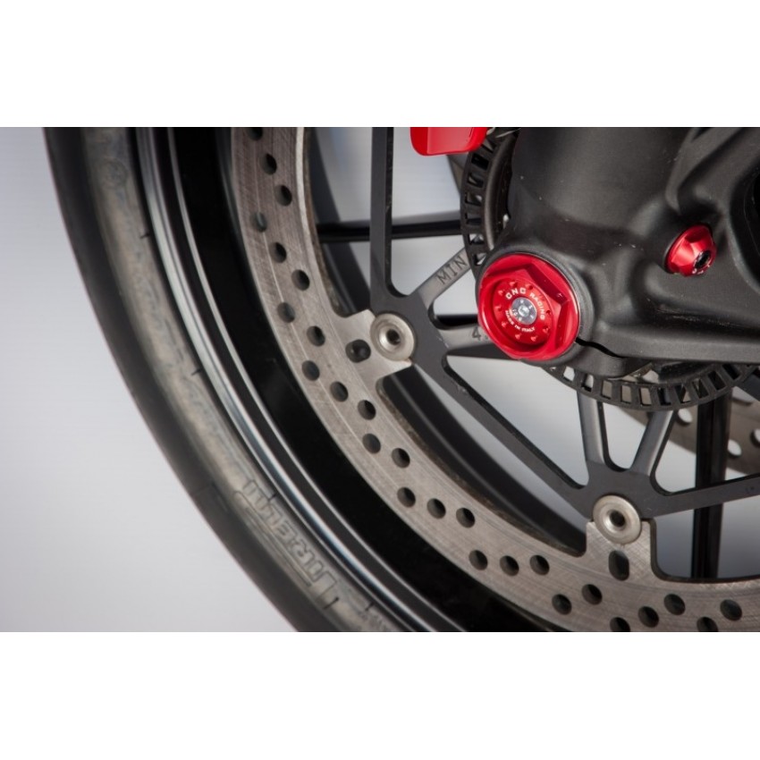 Kit bouchon axe de roue avant CNC Racing - Diavel - Ducati