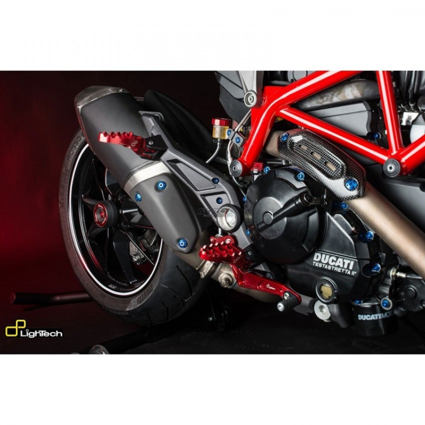 Reposes pieds passager Lightech - Hypermotard 821/Hyperstrada 821 - Ducati