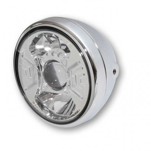 Phare 7" à leds Highsider Reno 2 Chrome