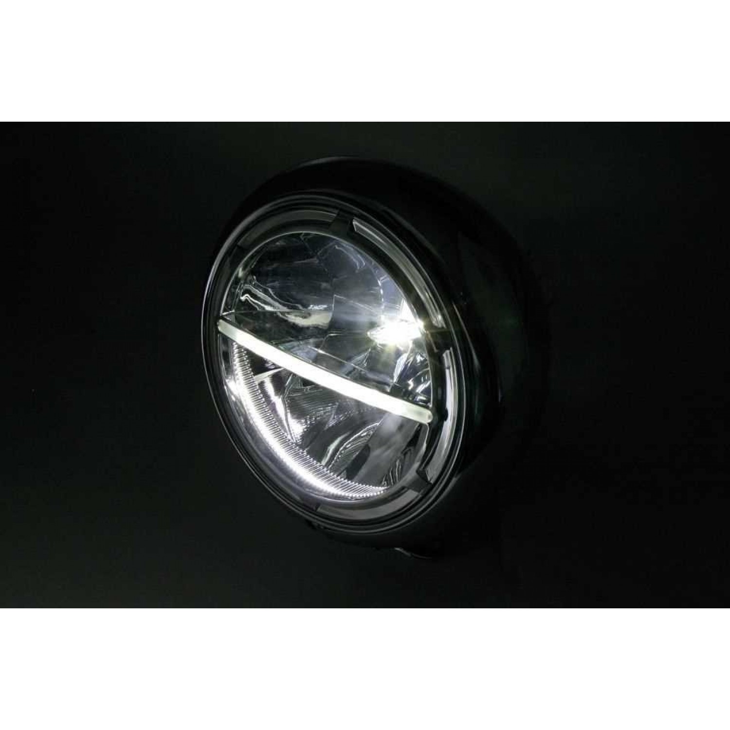 LENTILLE DE PHARE LED MCS HALO 7 POUCES NOIR