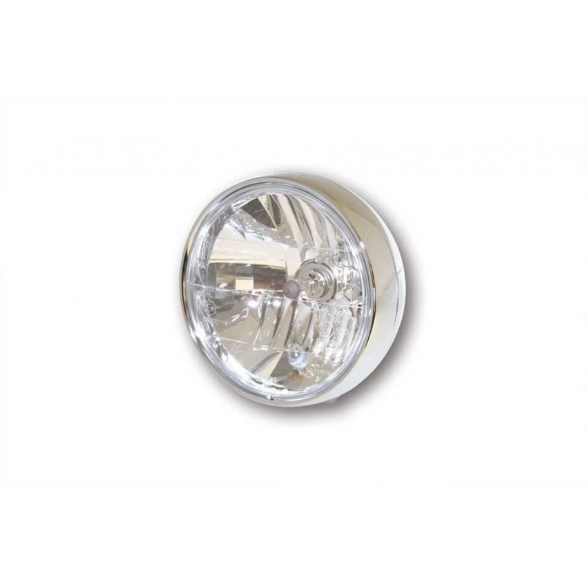 Phare rond 6"1/2 chrome fixations latérales