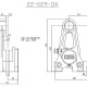 Etrier arrière 2 pistons ISR pour disque de 210mm