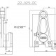 Etrier arrière 2 pistons ISR pour disque de 254mm