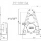 Etrier arrière 2 pistons ISR pour disque de 220mm