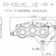 Etrier avant 6 pistons ISR entraxe fixation 68,82mm