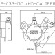 Etrier 2 pistons ISR Harley Wide Glide Evo