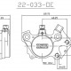 Etrier 2 pistons ISR Harley entraxe fixation 40mm