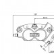 Etrier avant 4 pistons ISR entraxe fixation 40,4mm