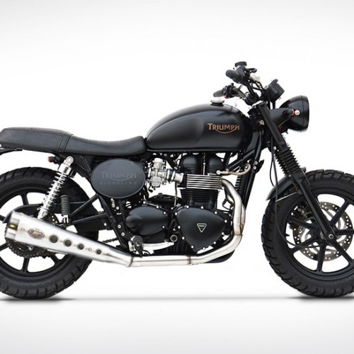 Ligne Zard Short Homologuée Special Edition Position Basse 2008/2015 - Scrambler - Triumph