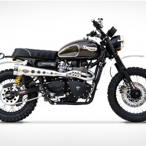 Ligne Zard Short Homologuée Special Edition Position Haute 2008/2015 - Scrambler - Triumph