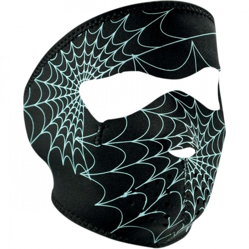 Full face mask Spider Web phosphorescent ZAN