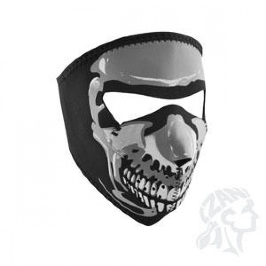 Full face mask Skull Chrome phosphorescent ZAN