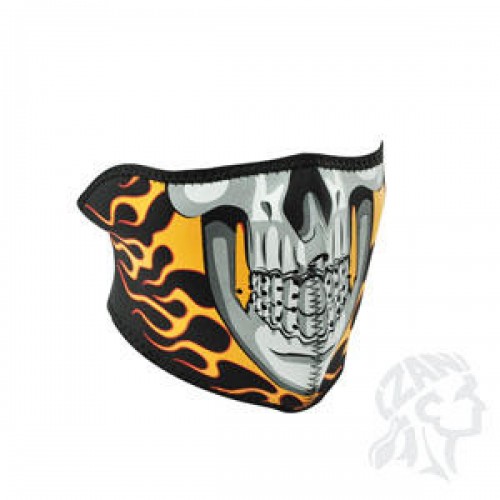 Face mask Burning Skull ZAN