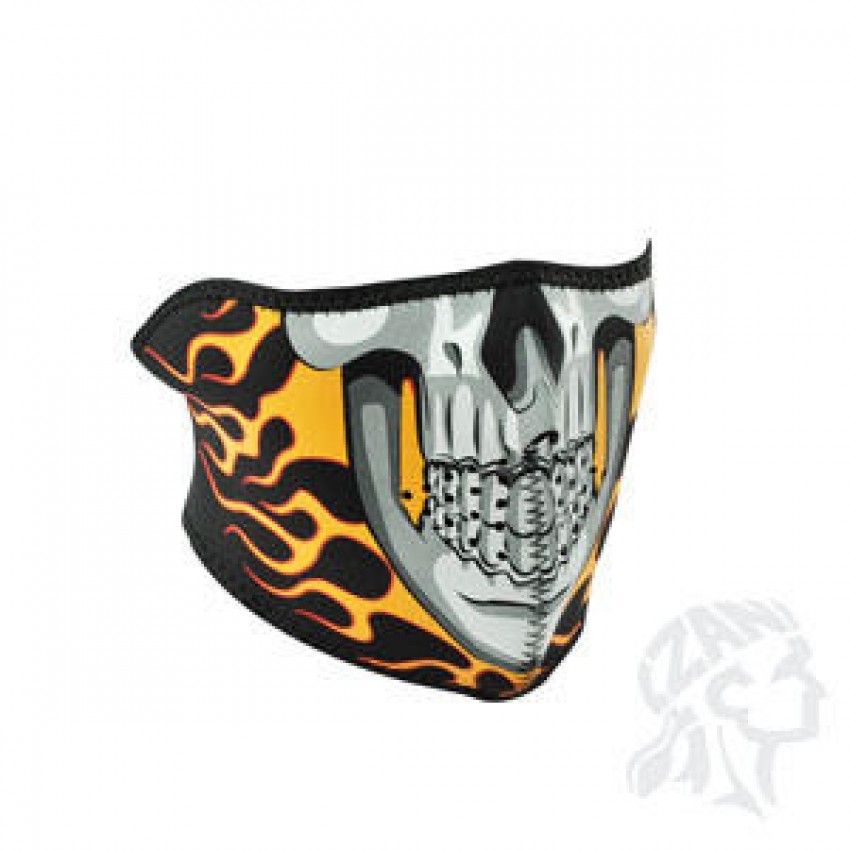 Face mask Burning Skull ZAN