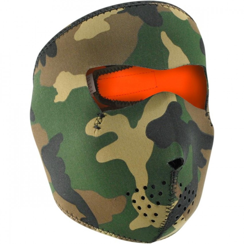 Full face mask Woodland Camo ZAN