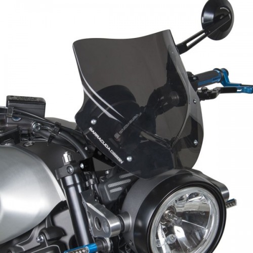 Pare-brise Moto Pour Yamaha XSR900 2016-2021 – Déflecteur Vent En Aluminium CNC – Améliore Confort Et Style (Noir)