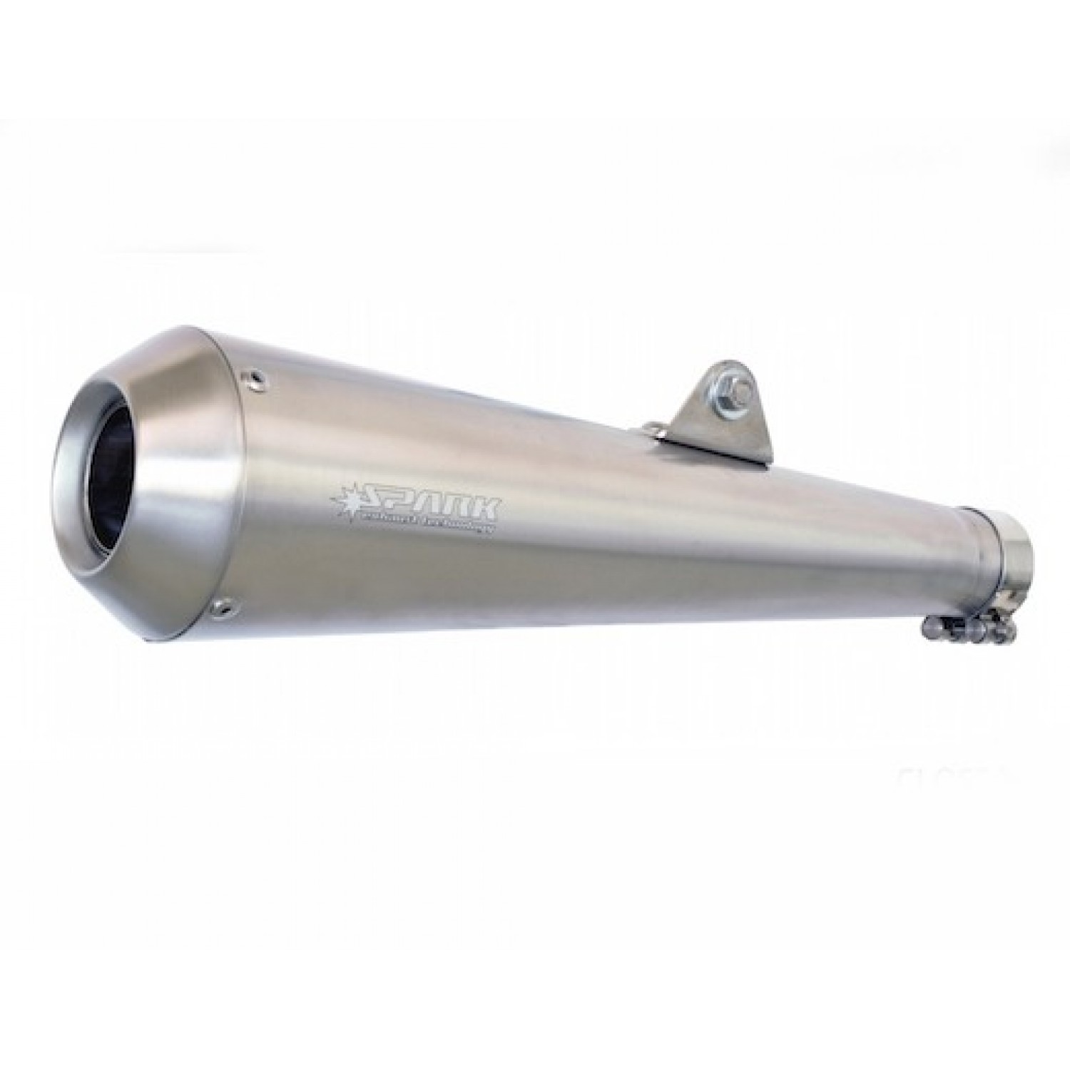 SILENCIEUX INOX SPARK TYPE MEGAPHONE COURT Lg 425 mm avec réducteurs