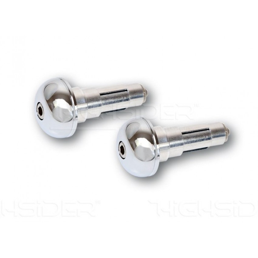 Embouts de guidon Highsider Classic chrome