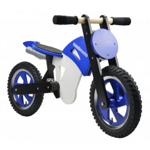 Draisienne Kiddimoto Scrambler Bleu