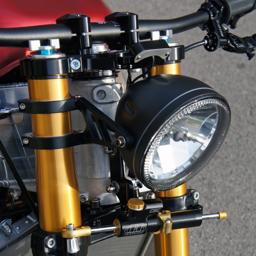 Support Phare Antibrouillard Pour Moto - 2 Pièces En Alliage Aluminium CNC - Noir - Montage Avant/arrière