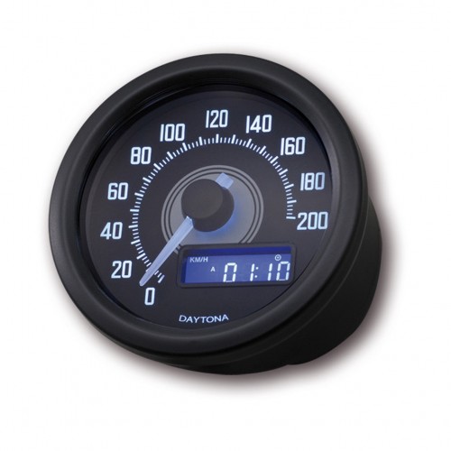 Compteur de Vitesse de Moto, Odomètre Tachymètre 66mm Universel Digital LED  Compte-tours Compteur Kilométrique Indicateur