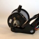 Compteur mini adaptable à câble avec voyants Noir