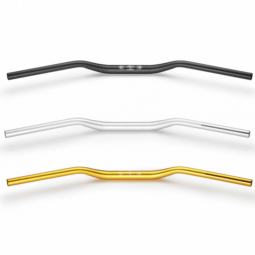 Jeu De Guidon Fat Bar PRO TAPER En Alu 6065 Pour Dirt Bike/Moto Verte - Montage Universel