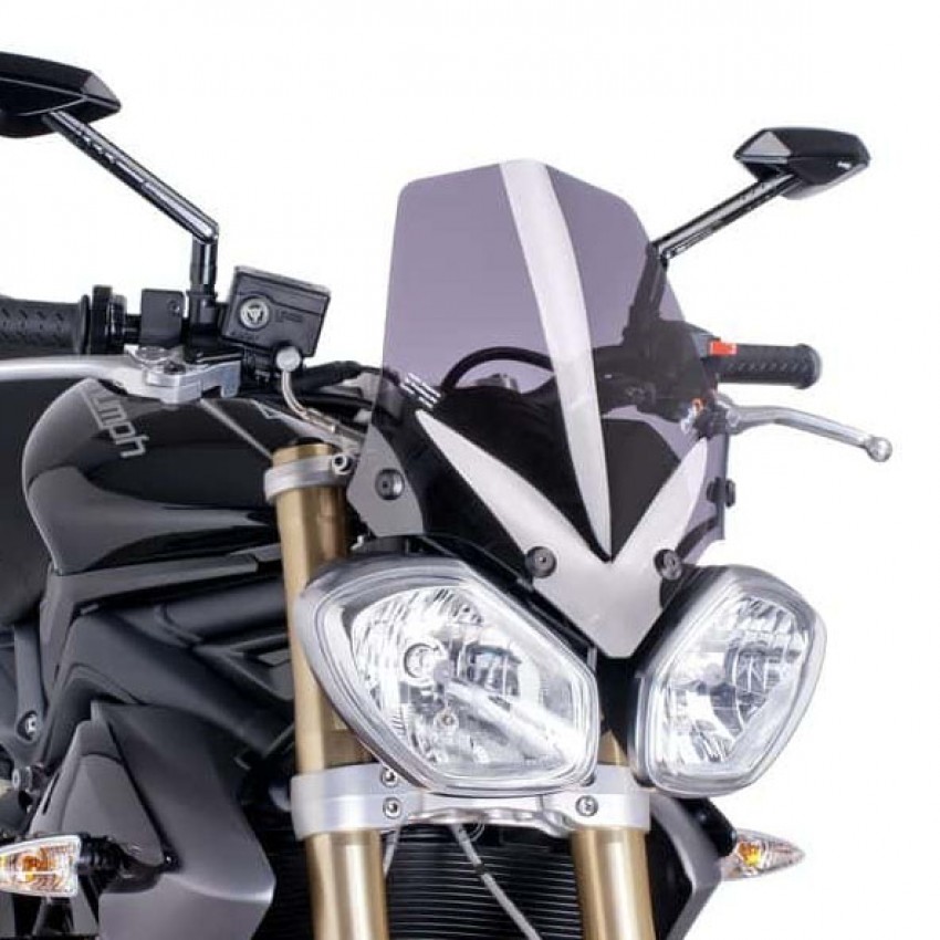 Puig 8164W Saut De Vent Naked New Generation Touring Transparent - Protection Parfaite Pour Kawasaki Vulcan S