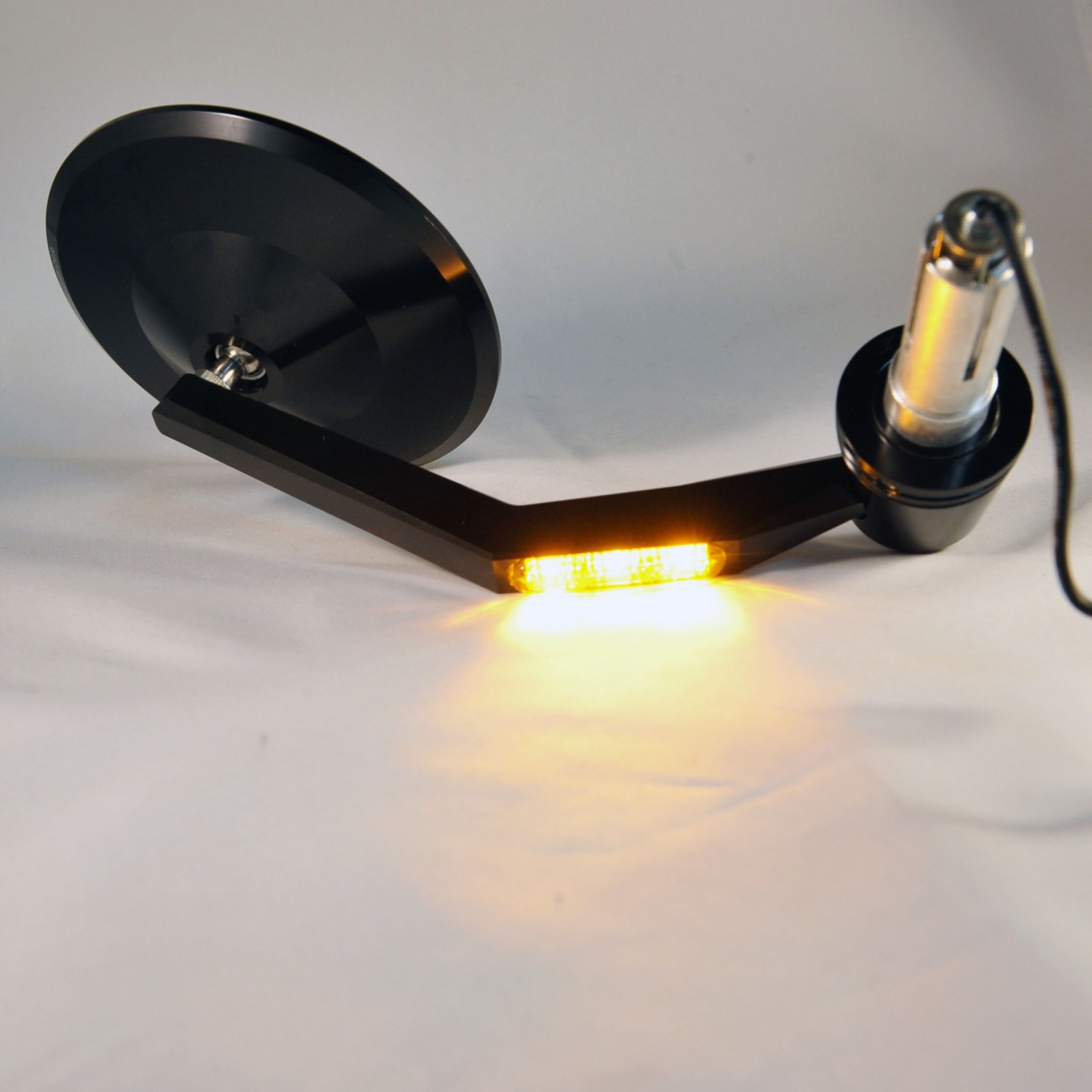 Rétroviseurs Moto Universels - Pour Guidon 7/8" - Noir - Vision Convexe Et Rotation 360°