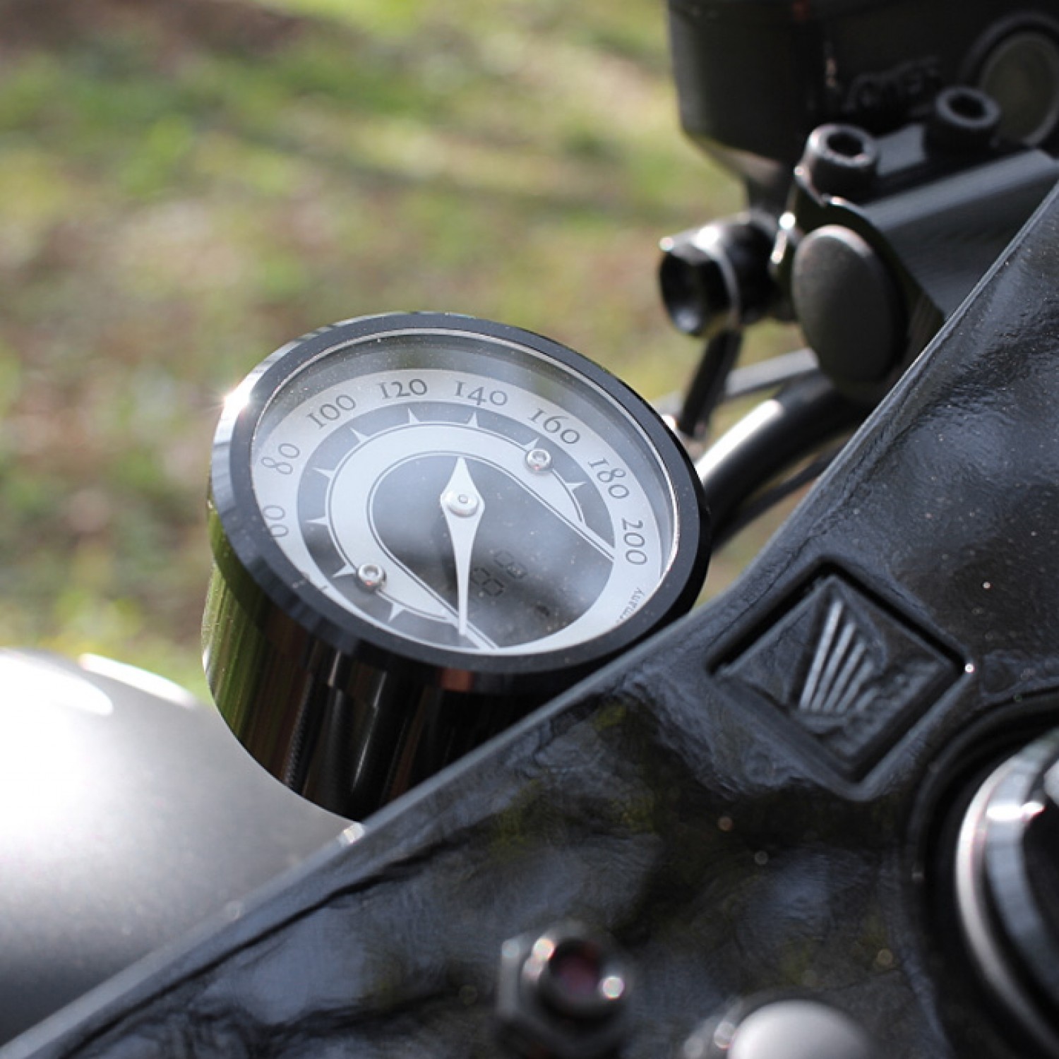 Compteur de vitesse Motoscope Mini - KMH ou MPH - Noir