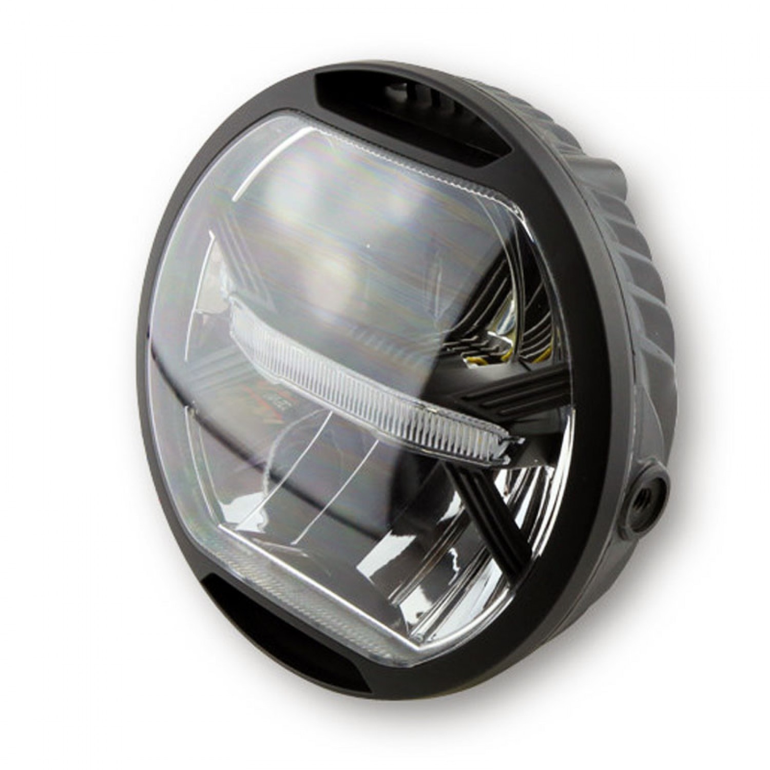 Aramox Phare moto LED, 150W 7 pouces rond phare LED adapté : :  Auto et Moto