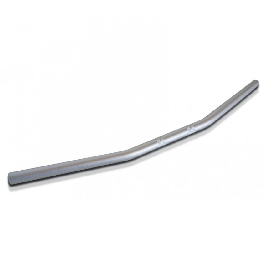 Guidon Moto Rétro 22 Mm (7/8") Noir Ou Argent - Longueur 71 Cm, Courbure Drag Bar, Pour Customisation