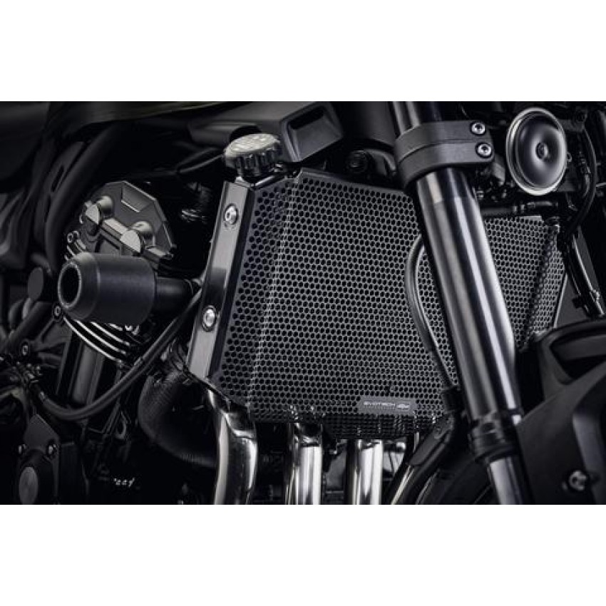 Grille De Protection Radiateur Pour Kawasaki Z900 (2017-2020) - Noire, Neuve, Par Streermotorbike