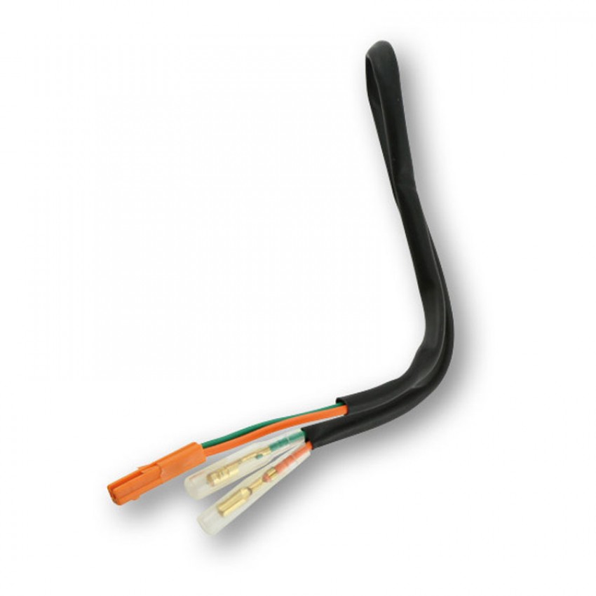 Câble Adaptateur Clignotant Moto - Fiche 2 Broches, Pour Mini Clignotants - Compatible Multi-Marques